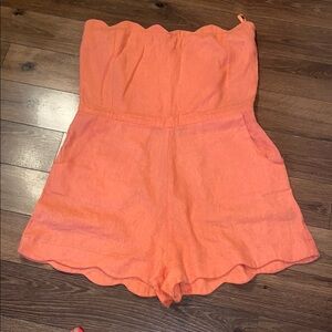 Urban Outfitters linen Romper- BYCORPUS